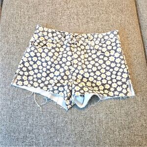 Zara daisy print 🌼 High Waist Shorts